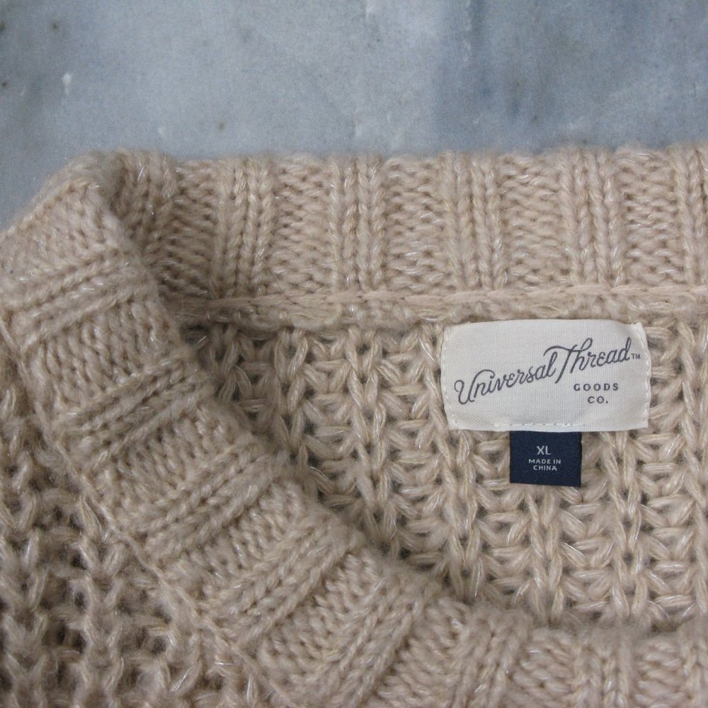 Universal Thread Cream Crew Neck Sweater Size XL - Picture 5 of 5